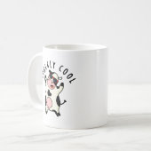 Udderly Cool Funny Koe Pun Koffiemok (Voorkant links)