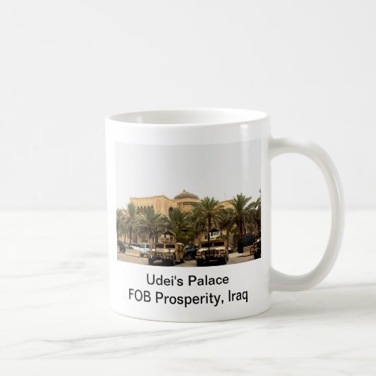 Udei's Palace, FOB ProWelvaart, Irak Koffiemok (Rechts)