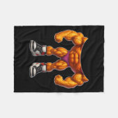 Udin Din Din Dun Grappig Italiaans Brainrot Hallow Fleece Deken (Voorkant (Horizontaal))