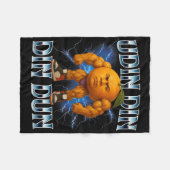 Udin Din Din Dun Grappig Italiaans Brainrot Meme B Fleece Deken (Voorkant (Horizontaal))