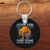 Udin Din Din Dun Grappig Italiaans Brainrot Meme B Sleutelhanger (Voorkant)