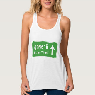 Udon Thani Ahead ⚠ Thai Highway Traffic Sign ⚠ Tanktop
