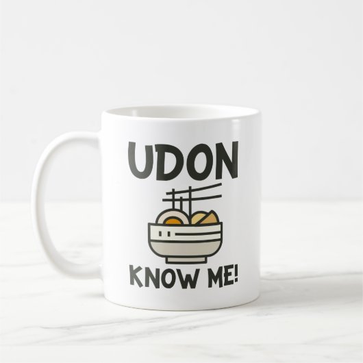 Udon weet me koffiemok (Links)