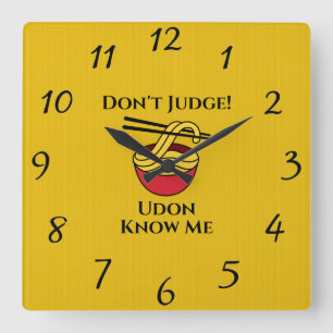 Udon weet me wandklok vierkante klok