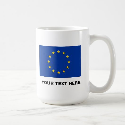 UE l'Europe de la tasse de café de drapeau d'Union (Droite)