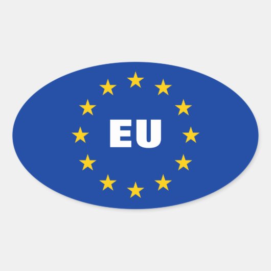 UE personnalisable européenne des autocollants | (Devant)