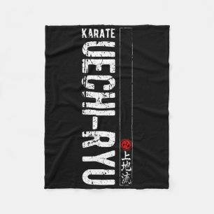 Uechi Ryu Karate Do Martial Arts Japan Belt Retro Fleece Deken