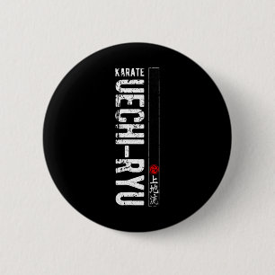 Uechi Ryu Karate Do Martial Arts Japan Belt Retro Ronde Button 5,7 Cm