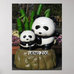 Ueno Zoo Panda Bord Poster