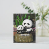 Ueno Zoo Panda Sign Briefkaart (Staand voorkant)