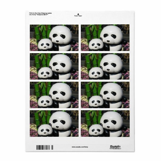 Ueno Zoo Panda Sign Etiket (Full Sheet)