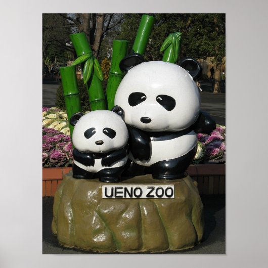 Ueno Zoo Panda Sign Poster (Voorkant)