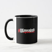 UEqualsU HIV Niet-detecteerbare Kunst Mok (Links)