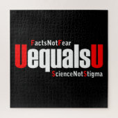UEqualsU HIV werkt niet bang voor wetenschap niet  Legpuzzel (Verticaal)
