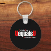 UEqualsU HIV werkt niet bang voor wetenschap niet  Sleutelhanger (Voorkant)