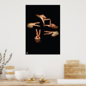 UF Hands Groot Poster (Keuken)