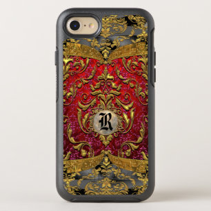 Ufaycicle barok damast monogram OtterBox symmetry iPhone 8/7 hoesje