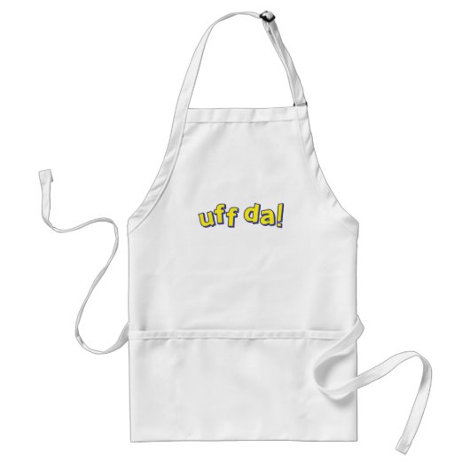 Uff Da Apron Standaard Schort (Voorkant)