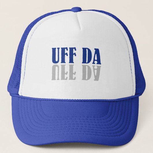 UFF DA Funny Scandinavia Trucker Pet (Voorkant)