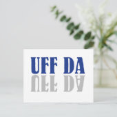 UFF DA Funny Scandinavian Briefkaart (Staand voorkant)