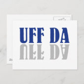 UFF DA Funny Scandinavian Briefkaart (Voorkant / Achterkant)