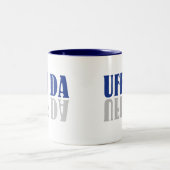 UFF DA Funny Scandinavisch Zweeds Tweekleurige Koffiemok (Center)