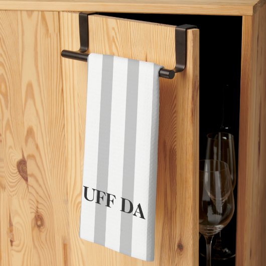 Uff Da Light Grey Kitchen Towelen Theedoek (Derde Gevouwen)