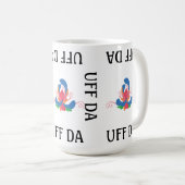 UFF DA moderne rosepainting Koffiemok (Voorkant rechts)