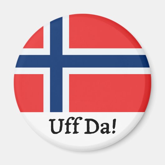 Uff Da Noorse magneet (Voorkant)