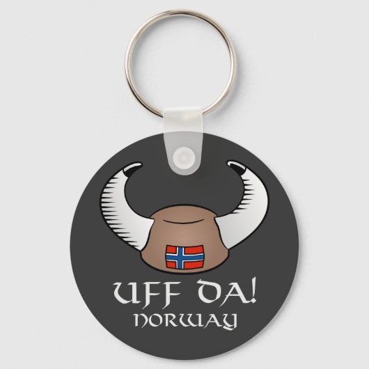 Uff Da. Noorwegen Sleutelhanger (Voorkant)