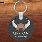 Uff Da. Noorwegen Sleutelhanger (Voorkant)