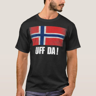 Uff Da Norway Flag, Norge Heritage Culture Souven T-shirt