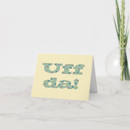 Uff DA! Notecard Kaart (Voorkant)