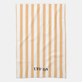 Uff Da Peach Kitchen Towelen Theedoek (Verticaal)