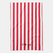 Uff Da Red Stripe keukenhanddoeken (Verticaal)