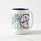 Uff DA ! Tasse à deux tons de Geocache Minnesota (Devant droit)