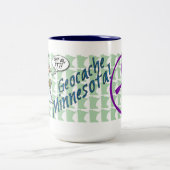 Uff DA ! Tasse à deux tons de Geocache Minnesota (Centre)
