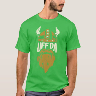 Uff Da Viking Helmet en Beard Classic TShirt