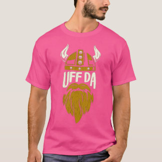 Uff Da Viking Helmet en Beard T-shirt