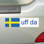 Uff Da Zweden Funny Swedish Bumpersticker (Op auto)