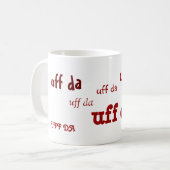 uff koffiemok (Voorkant links)