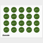 Uffington wit paard oude geoglyph symbool engl ronde sticker (Vel)