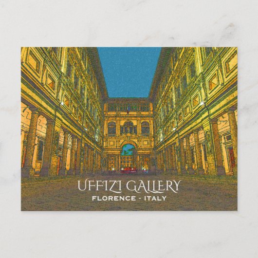 Uffizi Gallery, Florence, Italië Briefkaart (Voorkant)
