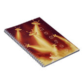 UFO-aanval op Mars - Sci-Fi Alien Notitieboek (Rechterzijde)