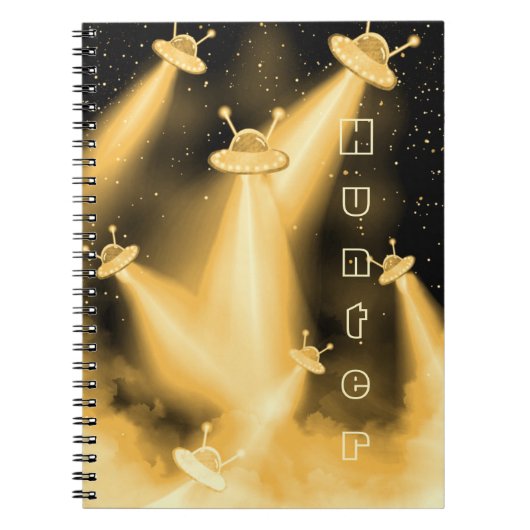UFO-aanval op Venus - Buitenaardse Sci-Fi Notitieboek (Voorkant)