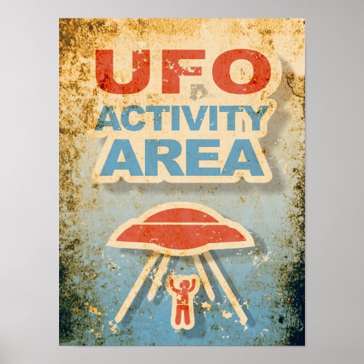 UFO-activiteitengebied Poster (Voorkant)