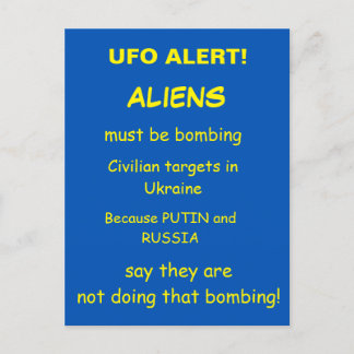 UFO-ALERT BRIEFKAART