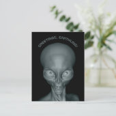 UFO Alien aangepast briefkaart (Staand voorkant)