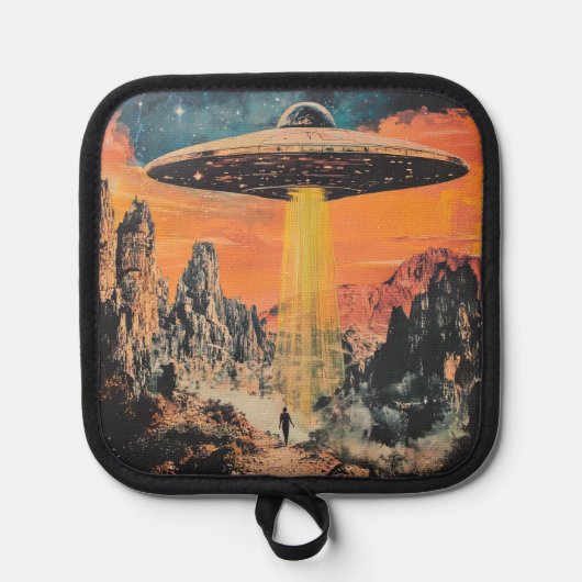 UFO Alien Abduction Pannenlap (Voorkant)