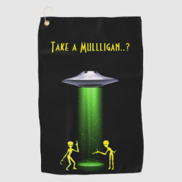 UFO Alien Abduction 👽 Waarheid Mulligan Golfhanddoek